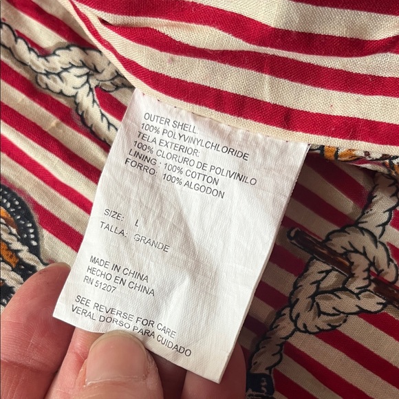 Like new Blue Hooded Misty Harbor rain coat - Picture 13 of 14